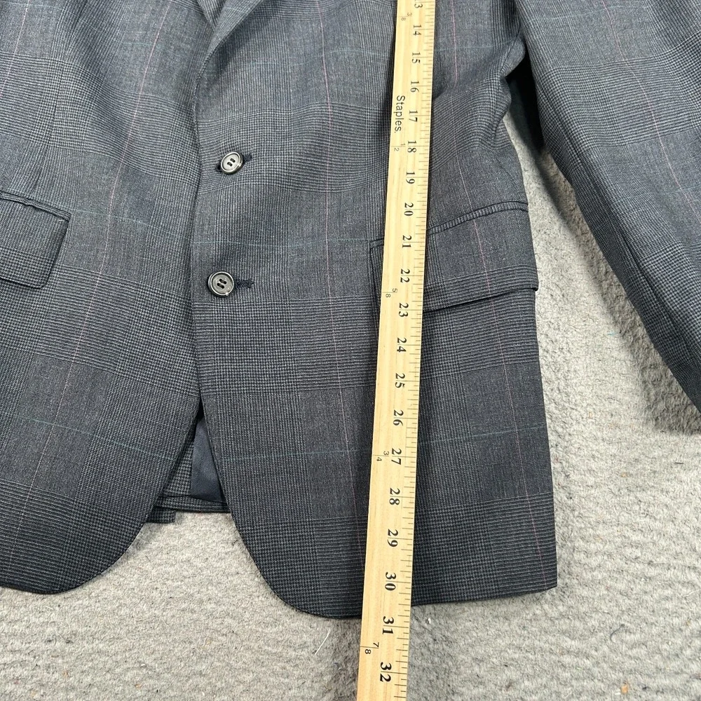 Vintage Polo Ralph Lauren Blazer Coat Mens 40 Gray Wool Polo University Club USA